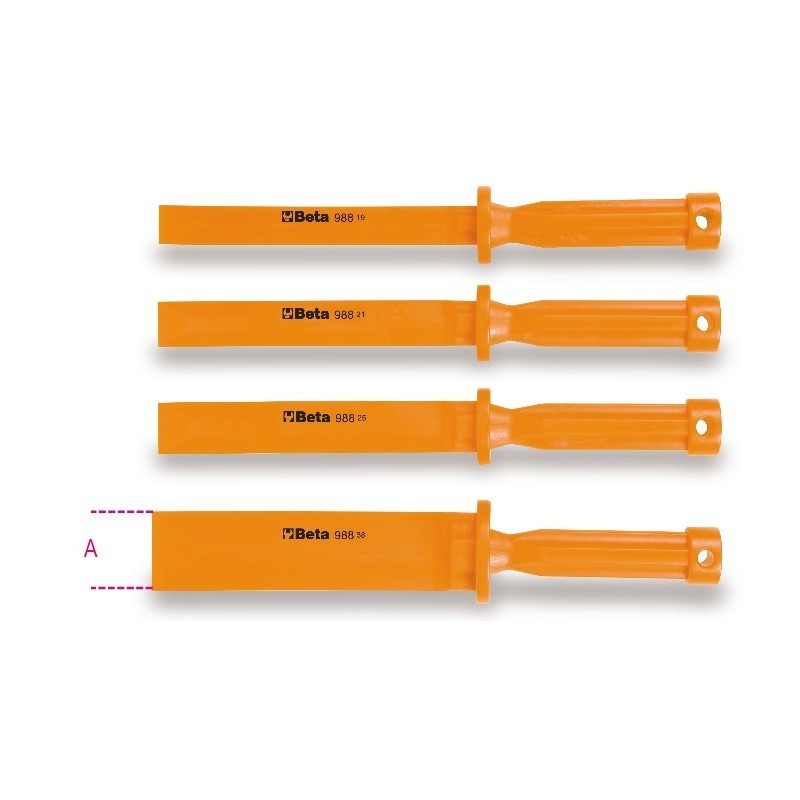 SERIE DI 4 SCALPELLI IN PLASTICA ANTI GRAFFIO ART. 988/K4