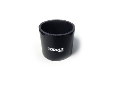 Straight Silicone Hose Coupler: Fits 3'' Black Universal by Torque Solution