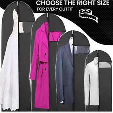 Extra Large Hanging Suit Dress Coat Travel Bag Clothes Cover Storage Zip Home