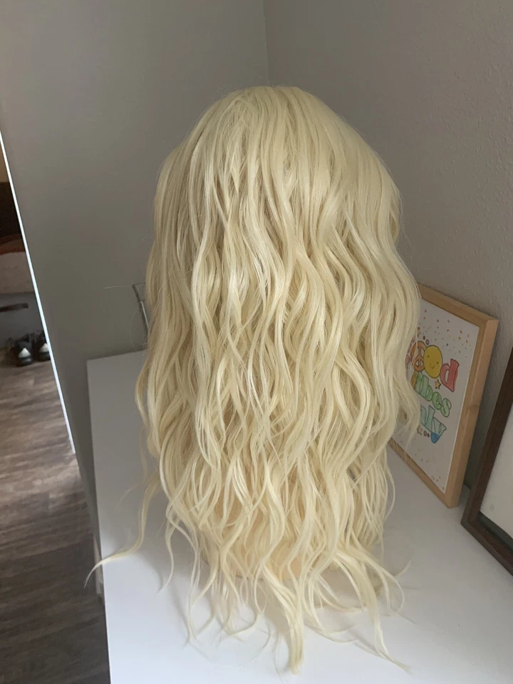 Forever Young EUROPEAN BOHO Lace Front Wavy WIG Braid Crown 613 Light Blonde - Image 4 of 4