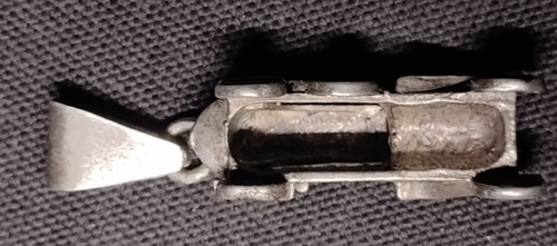 Gestempelt 925 Sterlingsilber Antik Oldtimer Anhänger kein Schrott 1873 - Bild 5 von 8