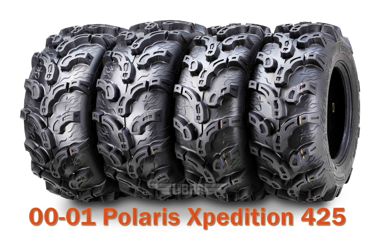 00-01 Polaris Xpedition 425 Full Set ATV tires 25x8-12 & 25x11-10