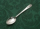 Queen's Lace by International Sterling Silver pair of Demitasse Spoons 4 1/8"