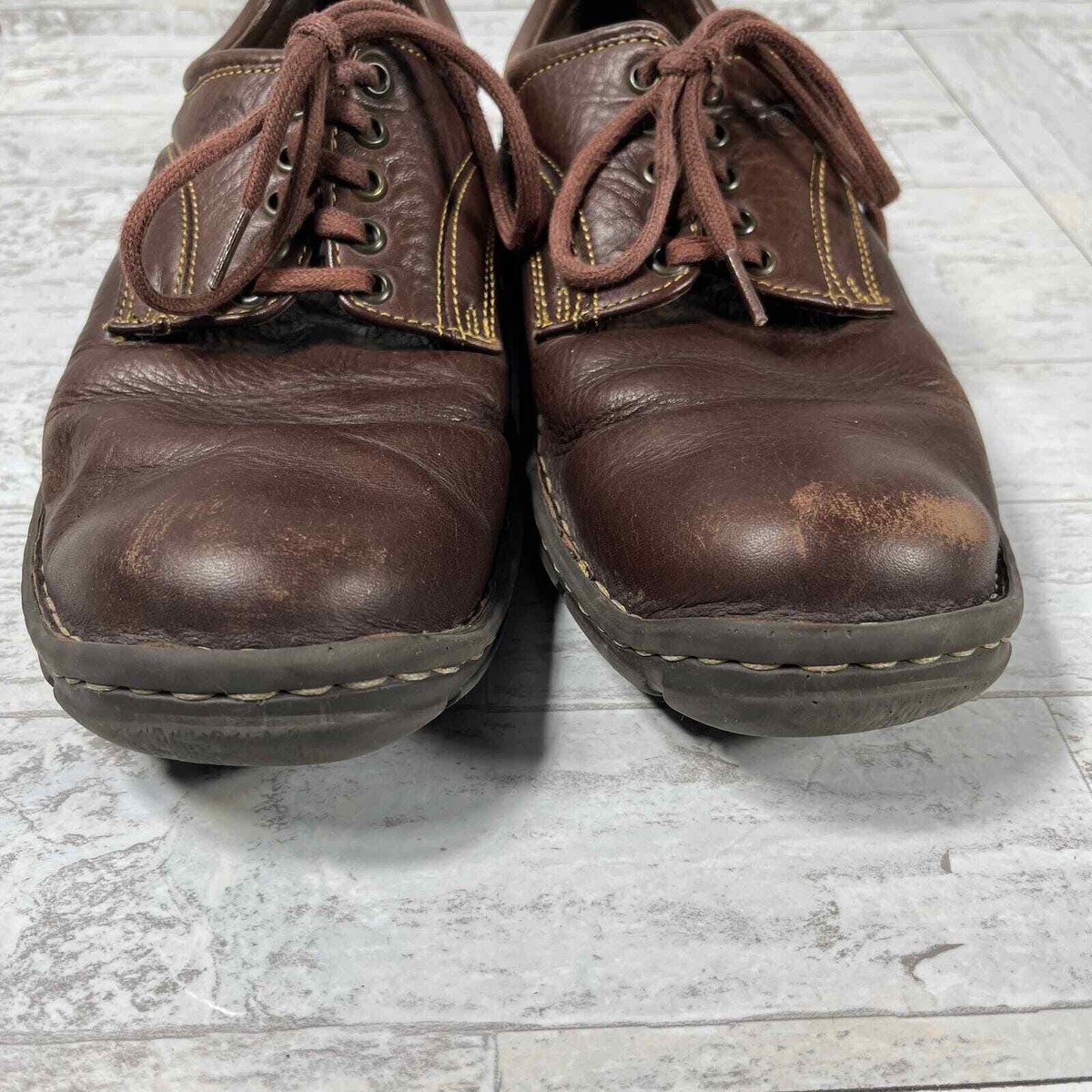 Born Dress Shoes Mens 11.5 Brown Leather Oxford Lace Up  display picture 2
