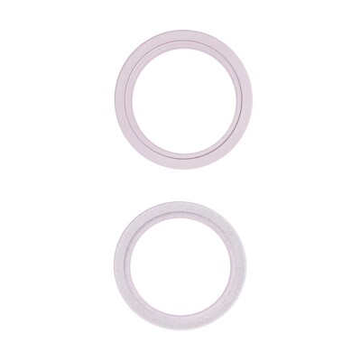 Glass Ring Camera Lens Cover For iPhone 13 / iPhone 13 Mini - Pink (2 Pieces)