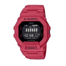 Image of CASIO G-SHOCK Men's Wrist Watch GBD-200RD-4DR | Vibrant Red Design, Bluetooth Co