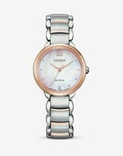 Citizen Women's Eco-Drive Mother of Pearl Sliver Bracelet Watch - EM0926-55Y