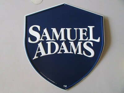 NEW Samuel Adams Sam Boston Lager Metal Beer Bar Tin Tacker Sign Lot Kegerator