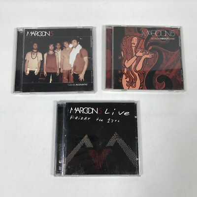 Lot of 3 Maroon 5 Albums CDs Pop Rock Adam Levine