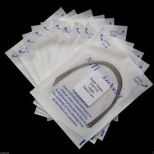 10 pièces orthodontique dentaire NITI super élastique rectangulaire arche fil ovoïde/naturel