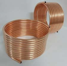 Spiral of copper pipe 15x1mm soft from 10m with Ø approx. 30cm (copper pipe spiral)