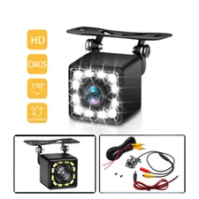 12 LED Waterproof Car Rear View Backup Camera 170° CMOS Parking Reverse Back Up