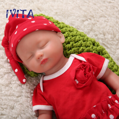 Full Silicone Reborn Baby Doll Newborn Realistic Lifelike Toddler Baby Girl 15''