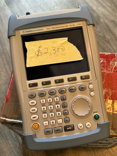 Rohde & Schwarz FSH3 100kHz 3GHz Handheld Spectrum Analyzer | eBay
