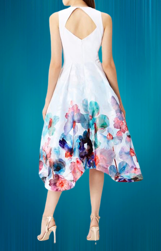 Coast Azure Orsay Midi Dress Size 10 Uk Rrp £79 CR027 CC 07 - Picture 9 of 11