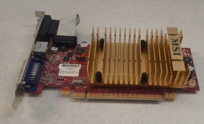 Grafikkarte MSI RADEON HD 2400 Pro 256MB RX2400PRO-TD256EH PCIe DVI VGA S-VIDEO