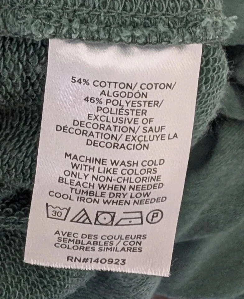 Moletom cropped verde oversized Lou & cinza, tamanho XL - Imagem 4 de 4