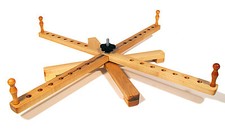 30" Handcrafted Maple Wood Yarn Swift - Amish Style Tabletop Winder - USA Made