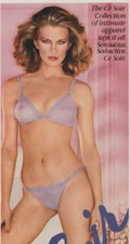1982 Ce Soir Print Ad Advertisement Bra Bikini Sexy Model Hot Legs Blonde