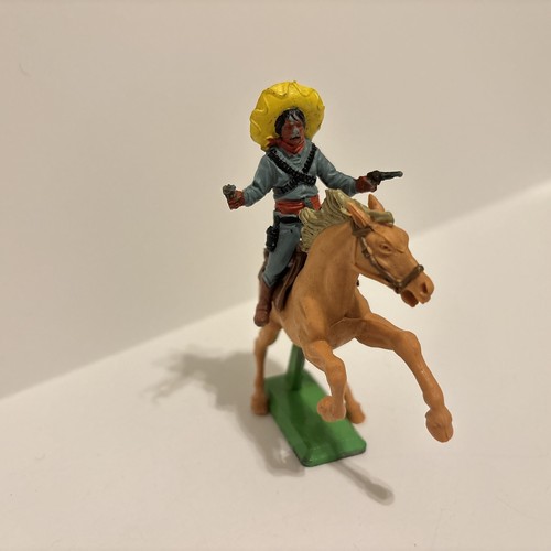 Vintage UK Britains Deetail Spielzeug mexikanischer Bandit Cowboy Wilder Westen Pferd - Bild 5 von 7
