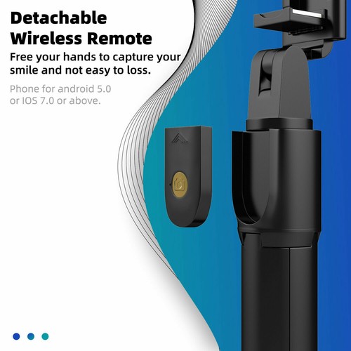 Bluetooth Selfie Stick Tripod Adjustable Desk Stand For iPhone Samsung Android - Picture 11 of 12
