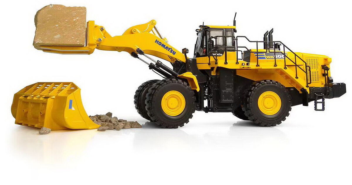 なんでも鑑定団よりも驚き! Universal Hobbies DieCast Handler Stone WA600-8 Komatsu 1/50 建設車両、作業車