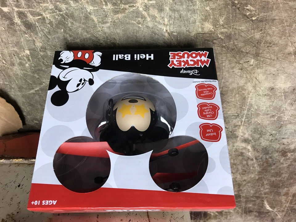 Disney Mickey Mouse Heli Ball indoor Helicopter New Yellow Star Eyes - Image 3 of 4