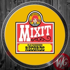 ONE DJ Turntable Slipmat 12 inch - MIXIT OLD FASHIONED RECORDS 100% SUCKA FREE