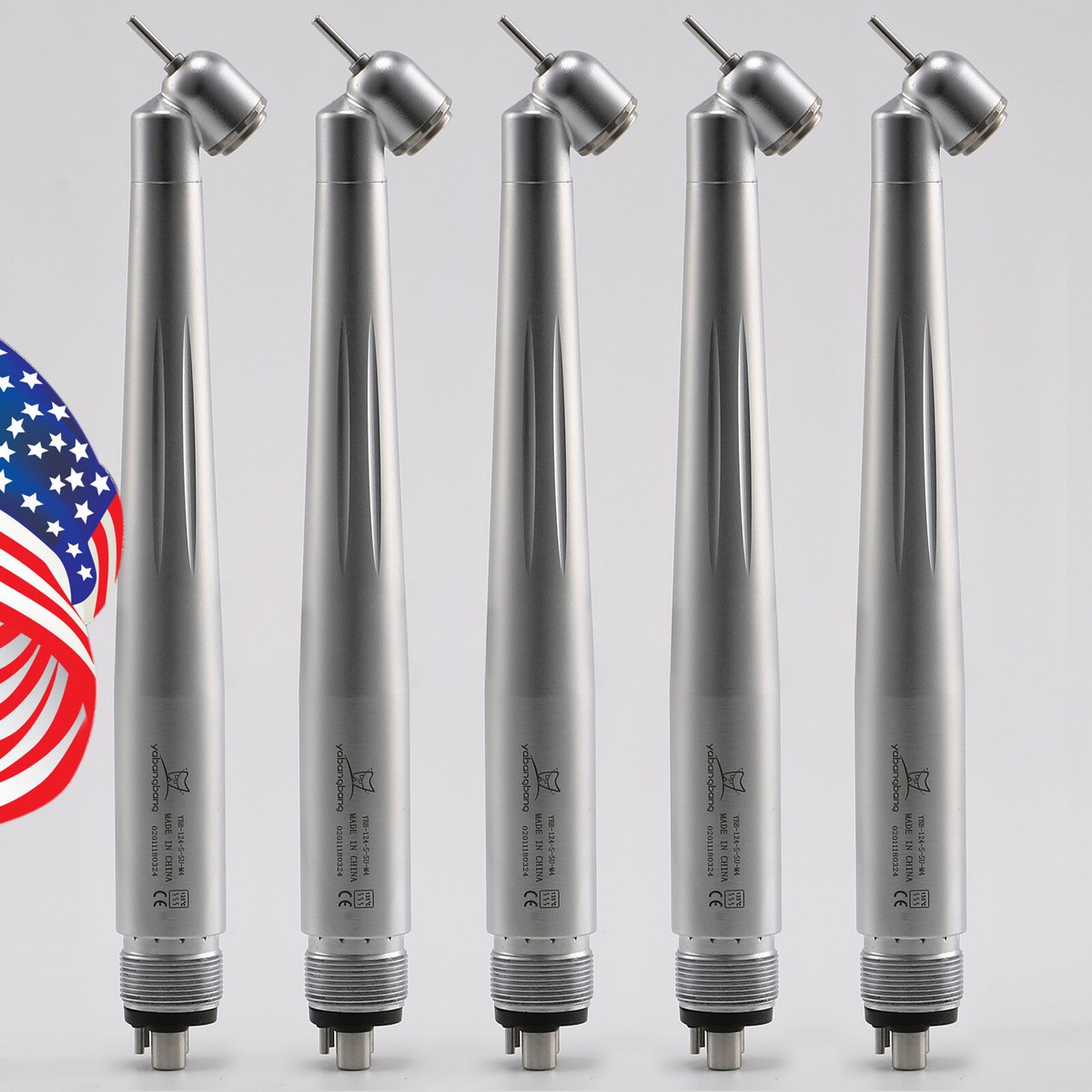 1-5 Dental 45 Degree Surgical High Speed Handpiece Push Button