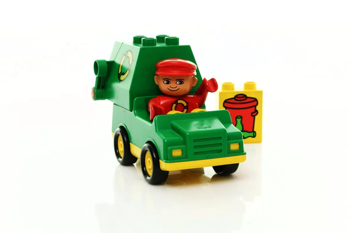 Lego Duplo Town Traffic Set 2613 Refuse Truck 100 complete vintage rare 1990