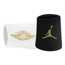 Jordan Jumpman X Wings Wristbands Black / White / Gold