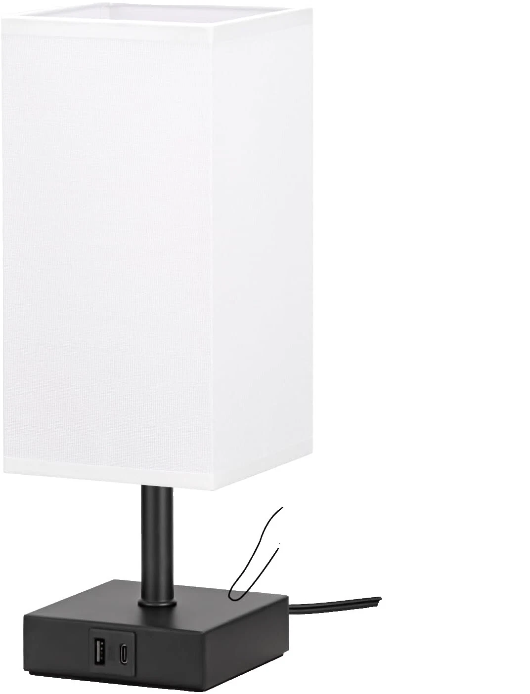 Black USB Table Lamps