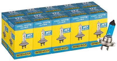 10x BREHMA H7 Xenon Look Optik Birnen Lampen 5000K Super White weiss Glühlampen