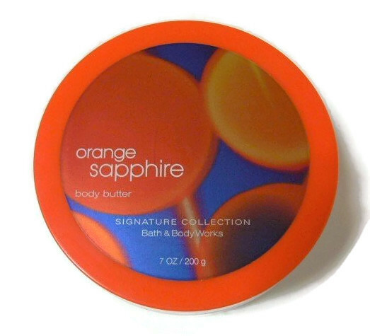 Bath and & Body Works Signature Collection ORANGE SAPPHIRE Butter 7 oz. HTF RARE