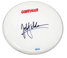 John Feldmann Signed Autographed 13" Drumhead Goldfinger Band Beckett COA