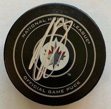 Evander Kane Signed Winnipeg Jets Hockey Puck autographed PSA DNA COA