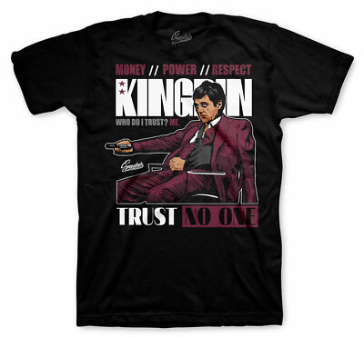 Shirt To Match AJ Retro 1 Bordeaux Retro 1 Shoes - Trust Issues Tee