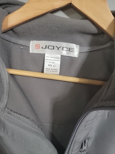 Joyce Unisex Full Zip Fleece Jacket Size: L / XL Color Iron Gate - Picture 3 of 9