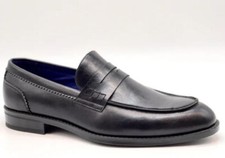 Scarpe calzature mocassini uomo oxford eleganti casual college matrimonio neri