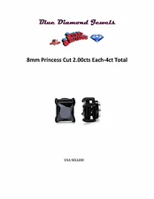 1pr Acupressure Weight Loss/Smoking Cessation Auricular Magnet Earrings 8mm 4cts