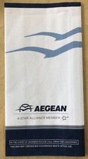 Spuckbeutel Kotztüte Air Sickness Bag AEGEAN *NEU*