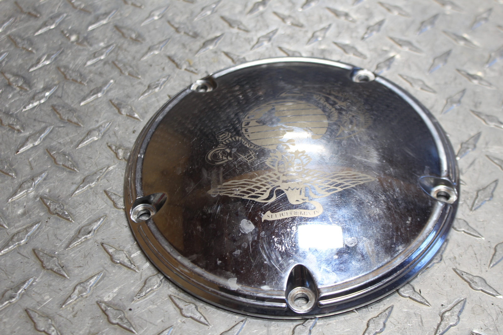 HARLEYDAVIDSON CHROME CLUTCH SIDE ENGINE MOTOR COVER 6076606 eBay