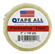 Tape All 2" x 110 yds Packaging Tape - Clear