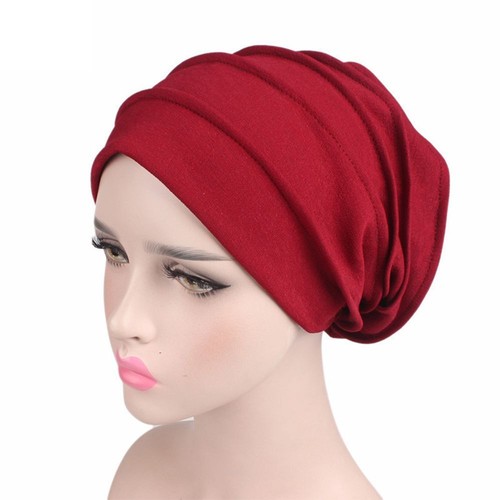 Hair Loss Headscarf Beanies Women Turban Hat Head Wrap Muslim Hijabs Chemo Hat - Picture 4 of 17