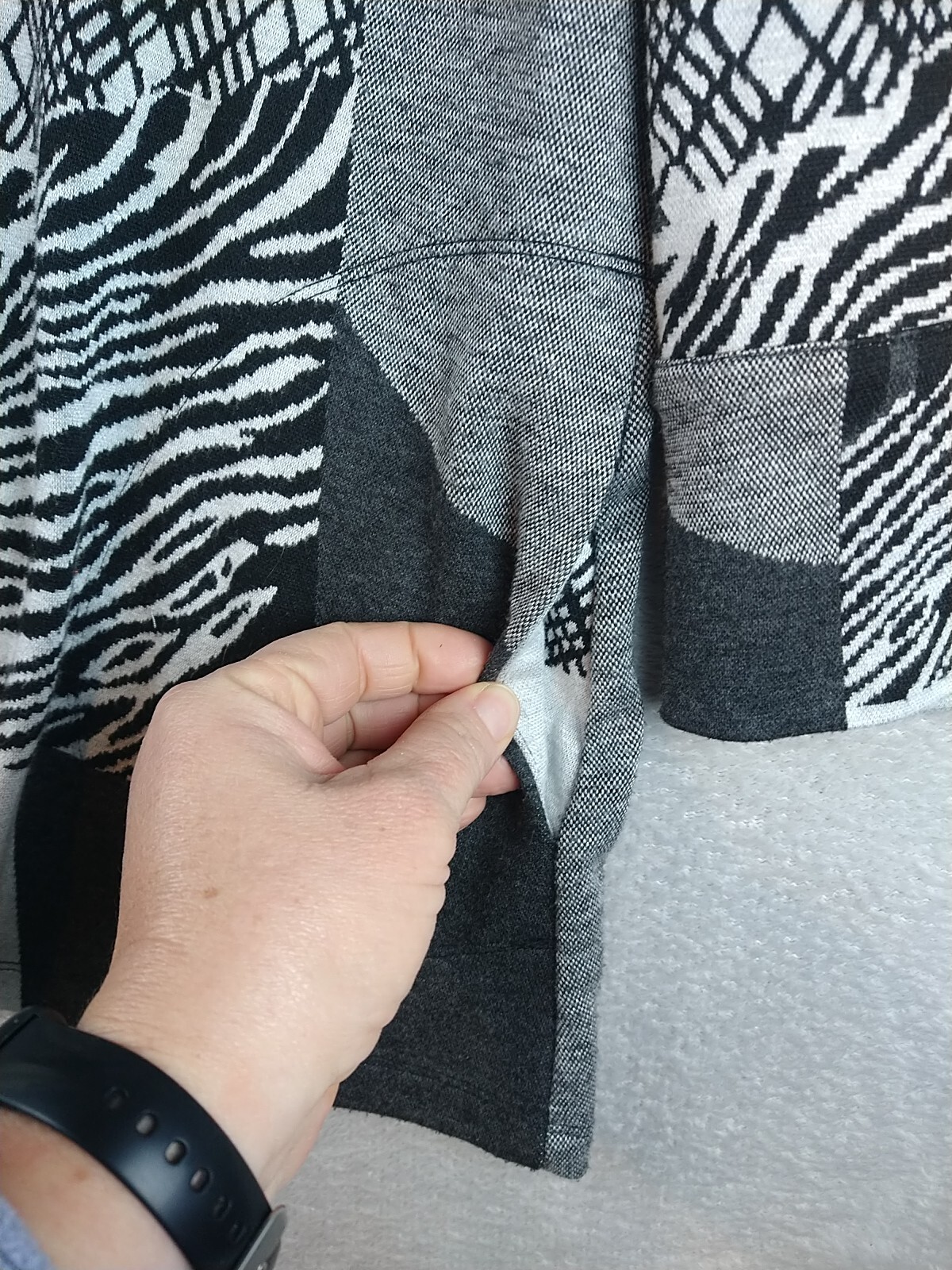 Ali Miles Women's Small Patchwork Long Sleeve Art… - image 4