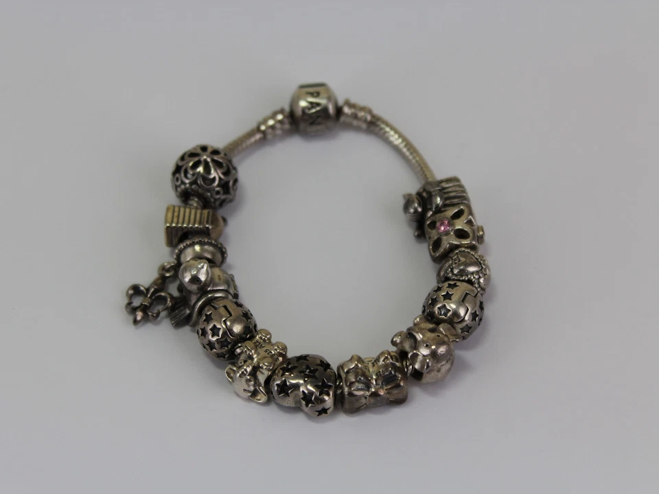 Pandora Armband 925er Silber mit 13 beads (c05108)