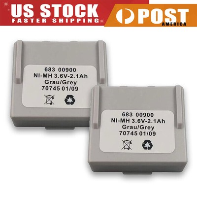 2-pack 3.6V 2100mAh Battery 68300900 for HETRONIC Remote Control 