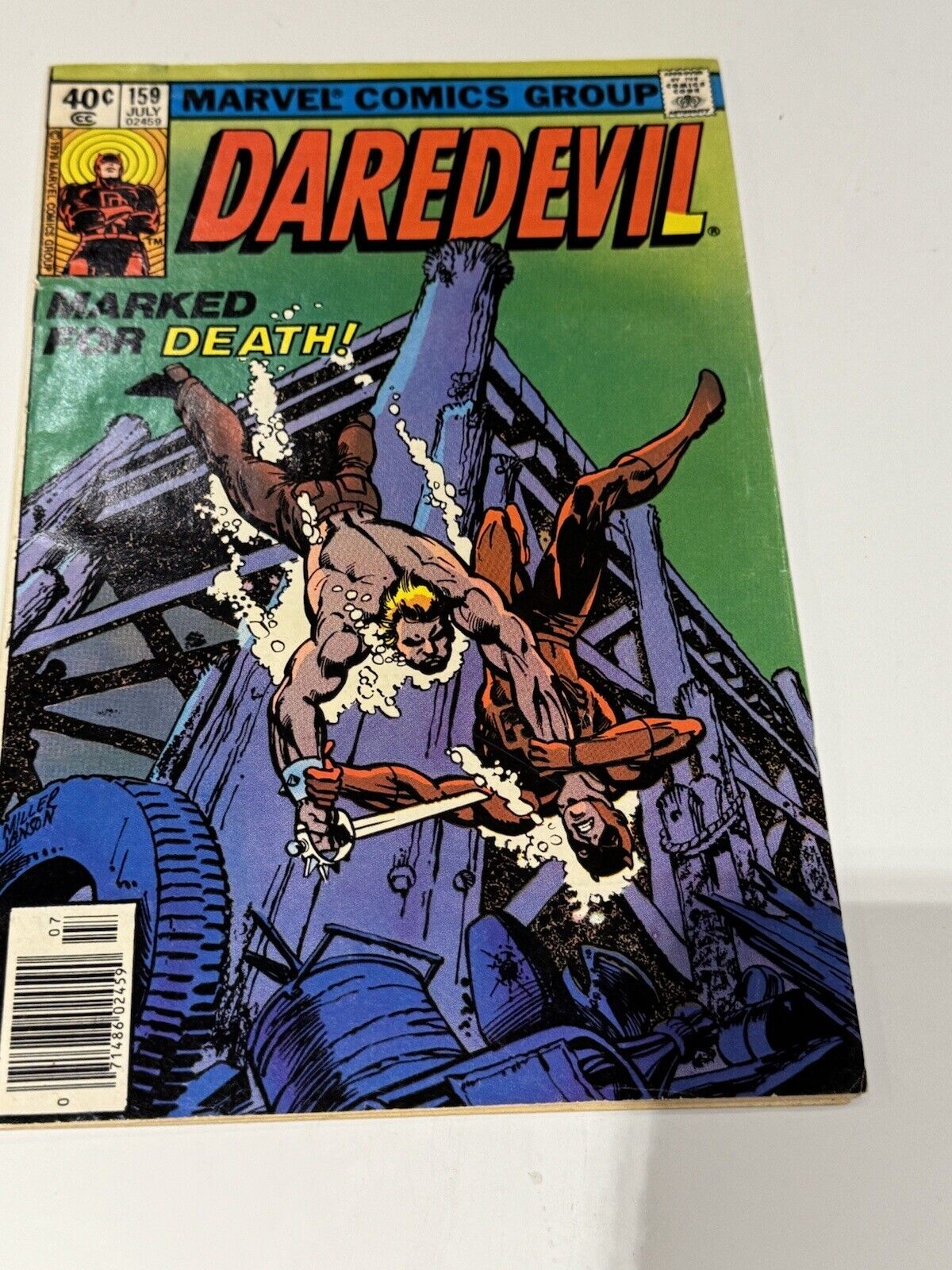 Daredevil # 159 , 1979, F.Miller cover & pencils, Black Widow Cameo,