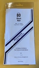 Showgard Stamp Mounts size 80 - FREE USA SHIPPING - 243 mm by 80 mm - 10 strips