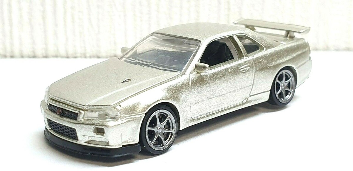 1/72 NISSAN SKYLINE GT-R R34 V-SPEC II CHAMPAGNE car model w